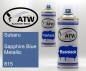 Preview: Subaru, Sapphire Blue Metallic, 815: 400ml Sprühdose + 400ml Klarlack - Set, von ATW Autoteile West.